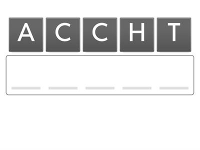 Put in the correct order 