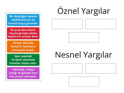 Öznel- Nesnel