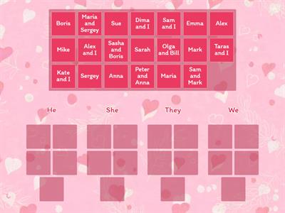 Personal pronouns vs names 