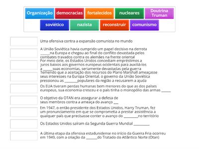 Guerra Fria: CAPITALISTAS  VERSUS COMUNISTAS