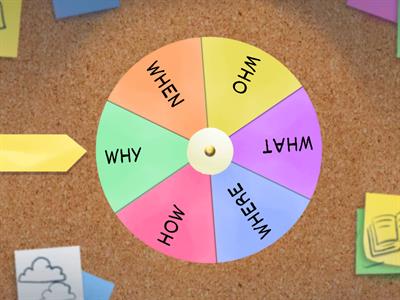 QUESTION WORDS - QUESTION ROULETTE