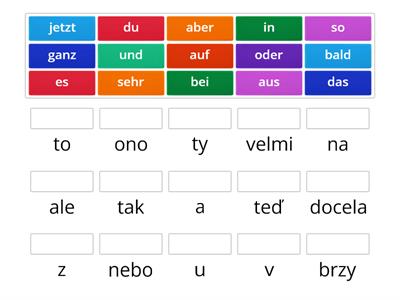 Klett 1.1 - předložky, příslovce, spojky a zájmena 1