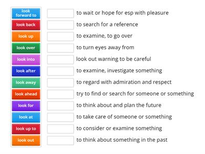 Phrasal Verbs with LOOK