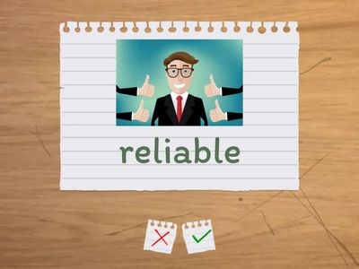 Character adjectives On screen 2