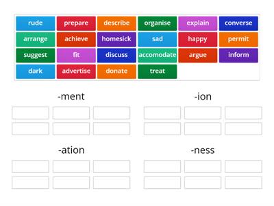 Solutions Elementary 8E Noun suffixes