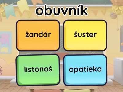 Archaizmy a zastaralé slová- KVÍZ