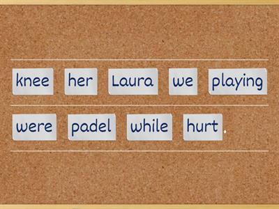 Past Simple & Past Continuous: Unjumble