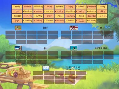 Play / do / go / go + verb / Verb + sports