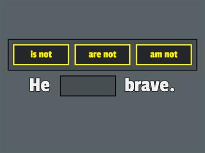 am not / is not / are not