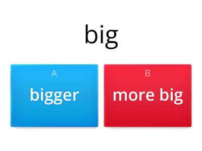 comparatives/superlatives