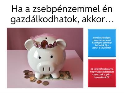 Mit gondolsz? - zsebpénz, takarékoskodás, megtakarítás