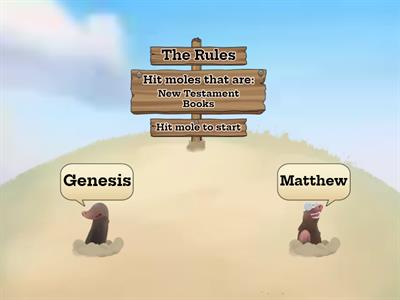 Bible Whack-A-Mole: Old Testament Books