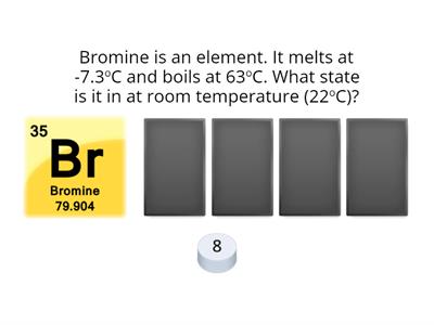 Year 9 Melting and Boiling Points Quiz 
