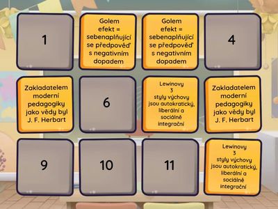 pexeso - uvod do ped psych. 