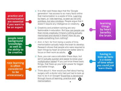 Rote Learning (Navigate B2 Unit 4)