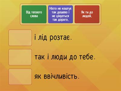 "Визначаю правила спілкування". Збери прислів"я і приказки. (Як ти розумієш їх зміст?)