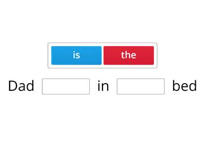 Level 8 - Letter B- sentences CLOZE