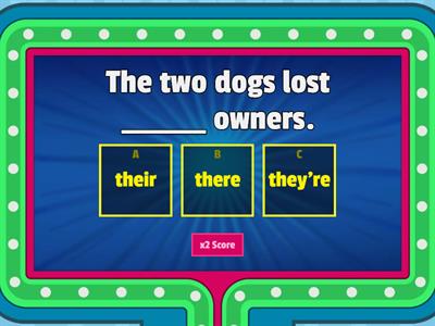 Their, They're and There