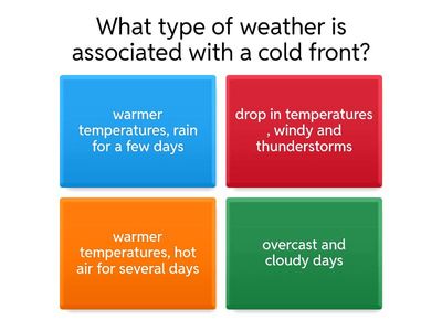 Unit 6 Weather Systems Review