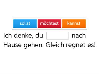 Modalverben: Wiederholung