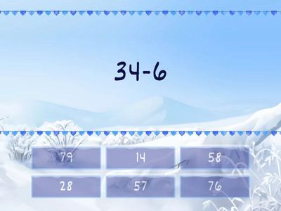 Віднімання виду 34-6