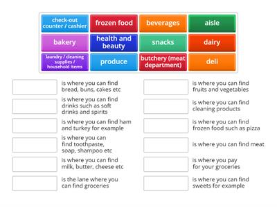 Grocery and Store Departments