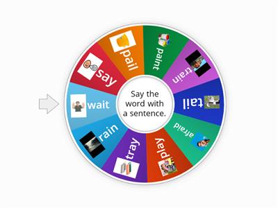 Phonics Wheel: ai, ay