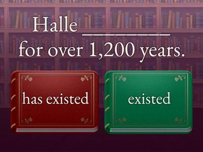 Halle - simple past or present perfect?