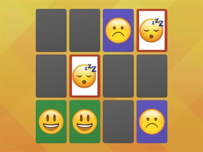 Feelings & emotions memory game!