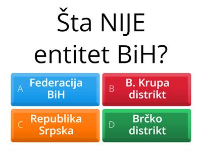 Kviz Južna Evropa - Geografija 7. razred 