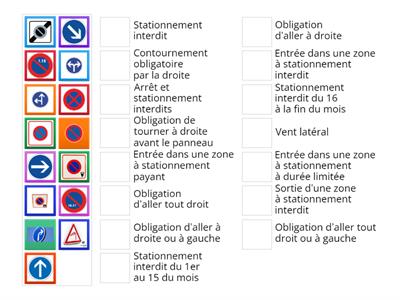 panneau code la route 4