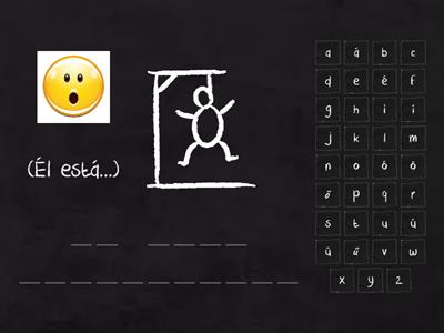 El ahorcado con emociones y el verbo ESTAR: (versión fácil) 