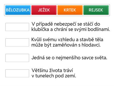 INFORMACE O ZÁSTUPCÍCH HMYZOŽRAVCŮ