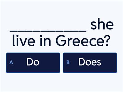 Present simple questions