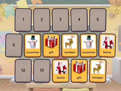  Christmas Matching (8 pairs)