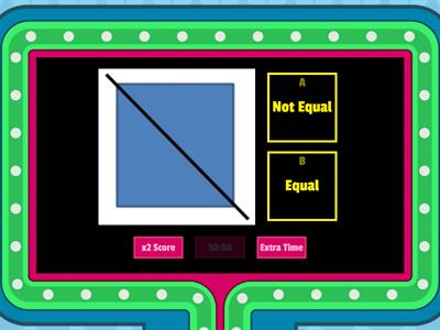 Equal Not Equal Fractional Parts