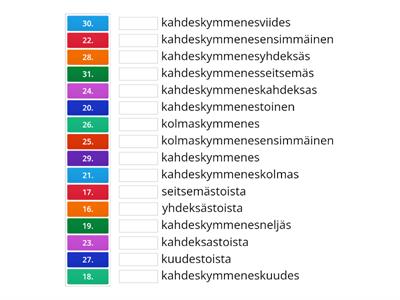 Järjestysluvut 16.-31.