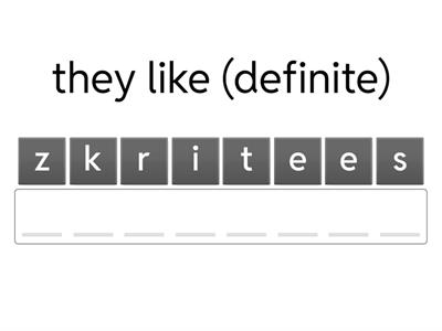 Határozott és határozatlan ragozás (Definite and indefinite conjugation)