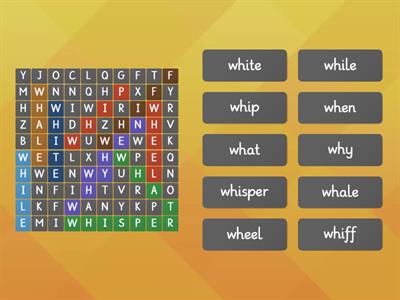 wh wordsearch