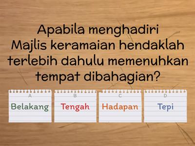 ADAB KERAMAIAN (TAHUN 4)