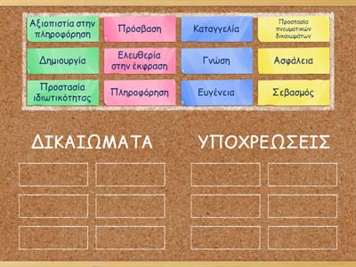 Υποχρεώσεις και Δικαιώματα στο διαδίκτυο