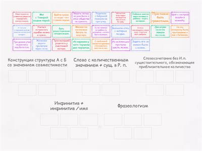 Подлежащее, выраженное сочетанием слов 