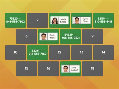Student ID and Phone Number Number Matching