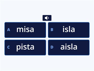 Percepción auditiva por silabas