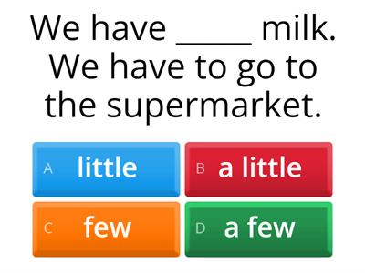 little / a little / few / a few