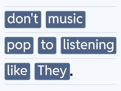  GW A2 u1 like love hate word order