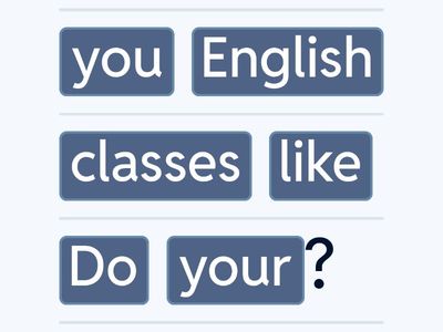 Put the words in the correct order to make questions. 
