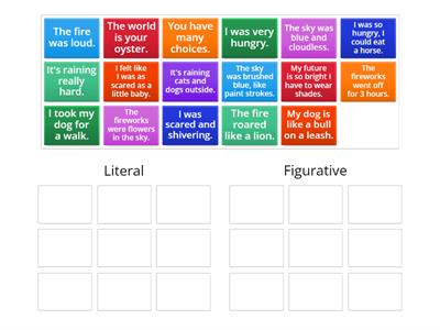 Literal and Figurative Language     HOZ 