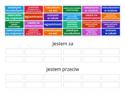 Za i przeciw (tematy GCSE)