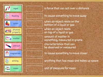 Physical Properties of Matter Vocabulary (Grade 3 Science)